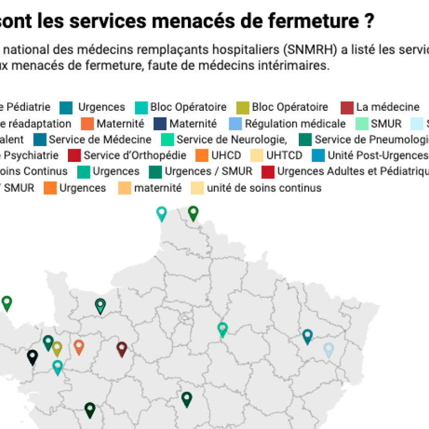 carte des services menacés